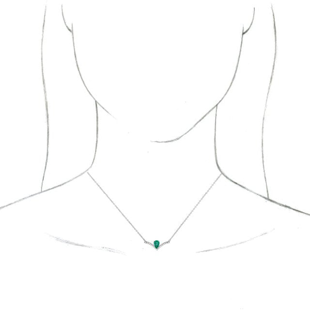 14k-white-natural-emerald-&-.06-ctw-natural-diamond-16"-necklace