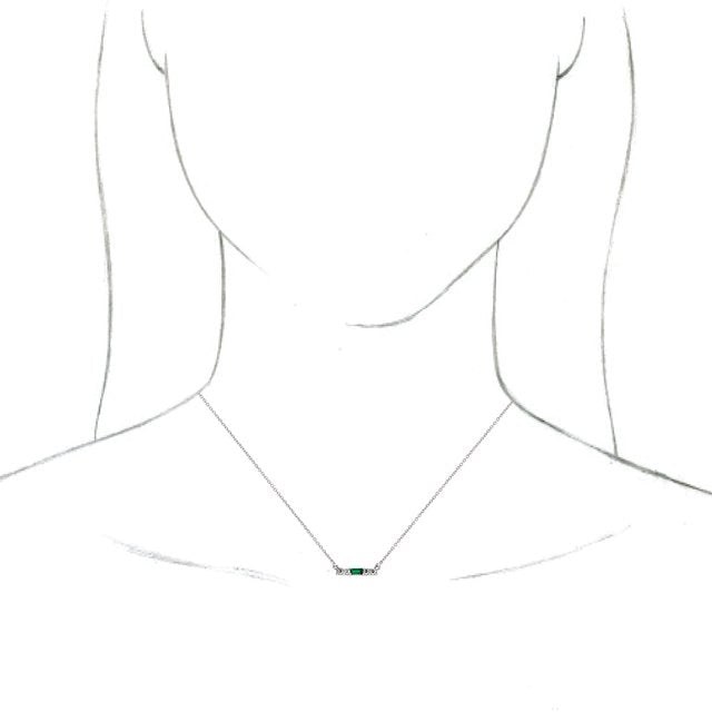 14k-white-natural-emerald-&-1/8-ctw-natural-diamond-16"-necklace