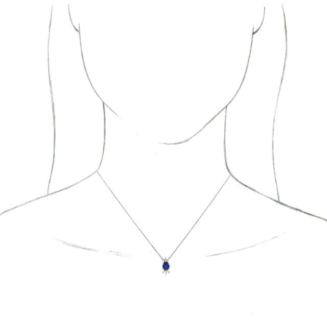 14k-white-lab-grown-blue-sapphire-&-1/5-ctw-natural-diamond-16-18"-necklace