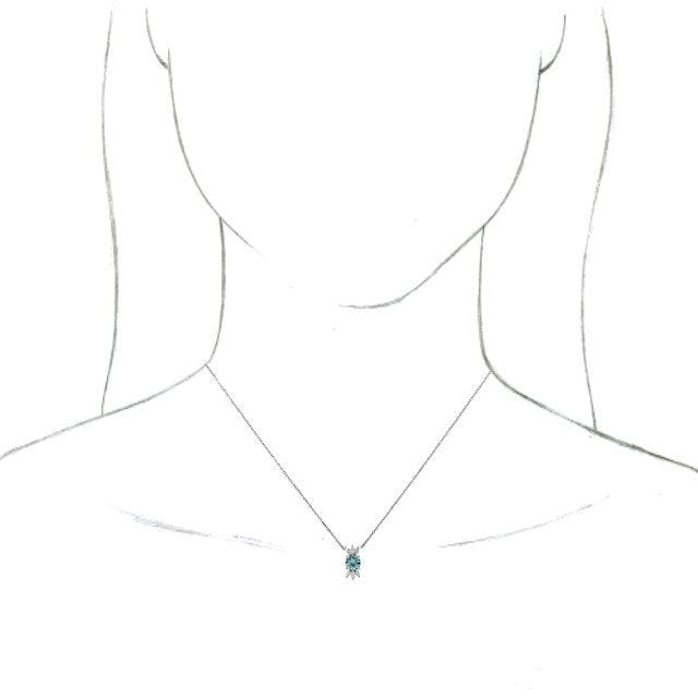 14k-white-natural-blue-zircon-&-1/5-ctw-natural-diamond-16-18"-necklace