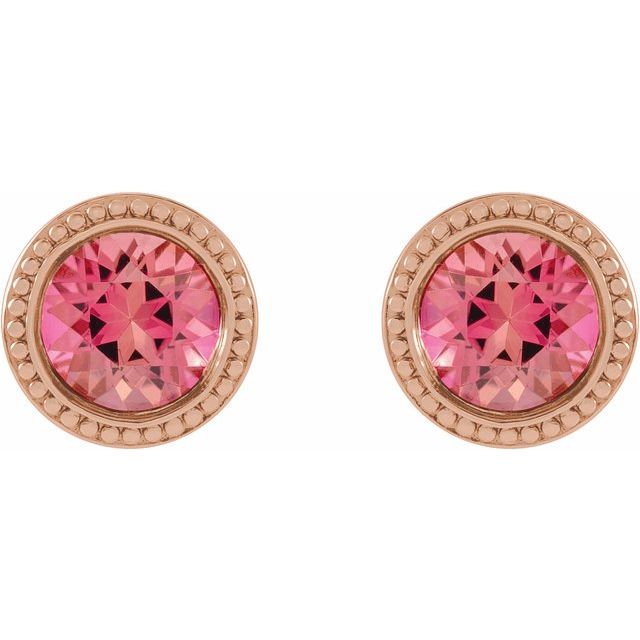 14k-rose--natural-pink-tourmaline-beaded-bezel-set-earrings