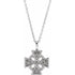 14k-white-celtic-inspired-cross-20"-necklace