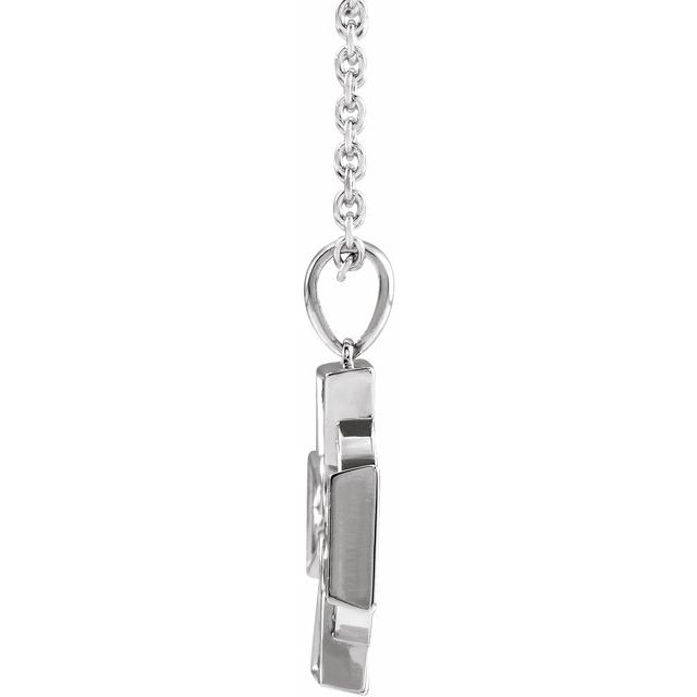 14k-white-celtic-inspired-cross-20"-necklace