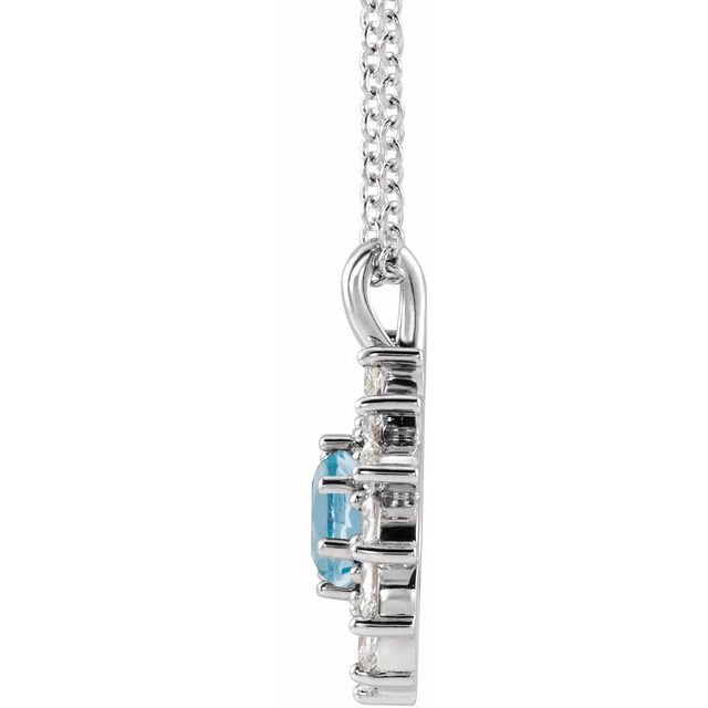 14k-white-natural-aquamarine-&-5/8-ctw-natural-diamond-halo-style-16-18"-necklace