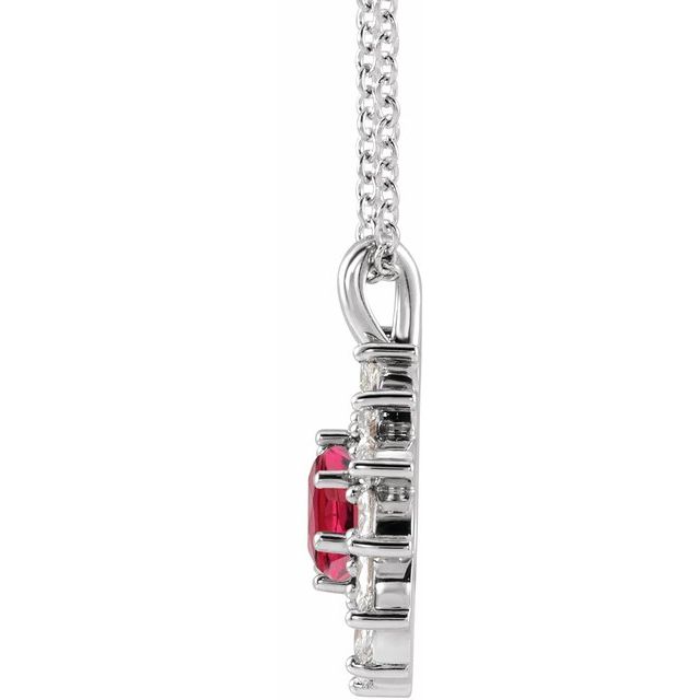sterling-silver-natural-ruby-&-5/8-ctw-natural-diamond-halo-style-16-18"-necklace