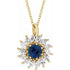 14k-yellow-natural-blue-sapphire-&-5/8-ctw-natural-diamond-halo-style-16-18"-necklace