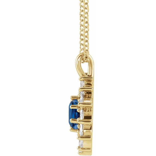 14k-yellow-natural-blue-sapphire-&-5/8-ctw-natural-diamond-halo-style-16-18"-necklace