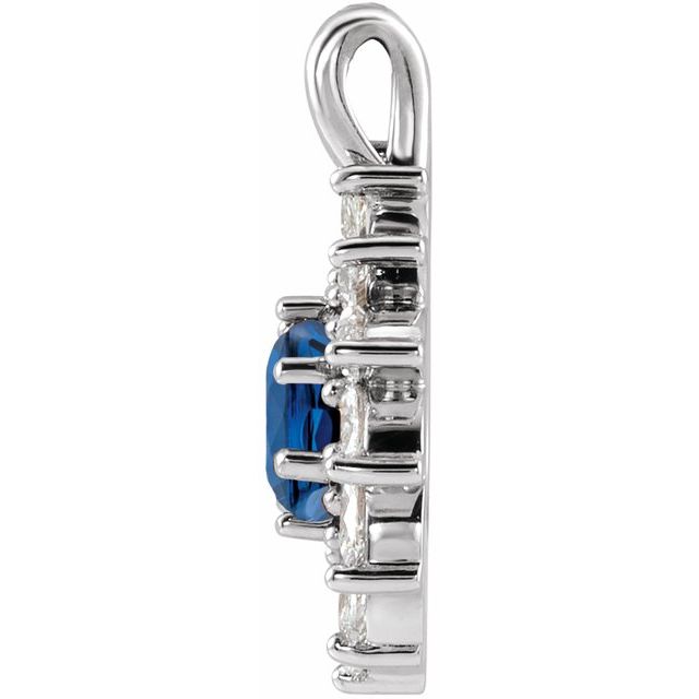 sterling-silver-lab-grown-blue-sapphire-&-5/8-ctw-natural-diamond-halo-style-pendant