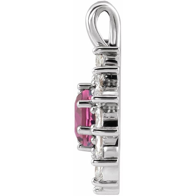 14k-white-natural-pink-tourmaline-&-5/8-ctw-natural-diamond-halo-style-pendant