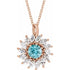 14k-rose-natural-blue-zircon-&-5/8-ctw-natural-diamond-halo-style-16-18"-necklace