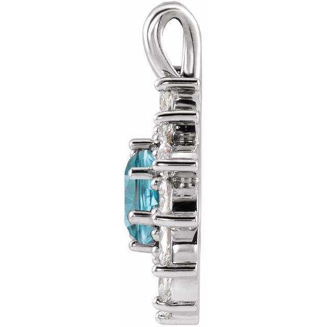 sterling-silver-natural-blue-zircon-&-1/2-ctw-natural-diamond-halo-style-pendant