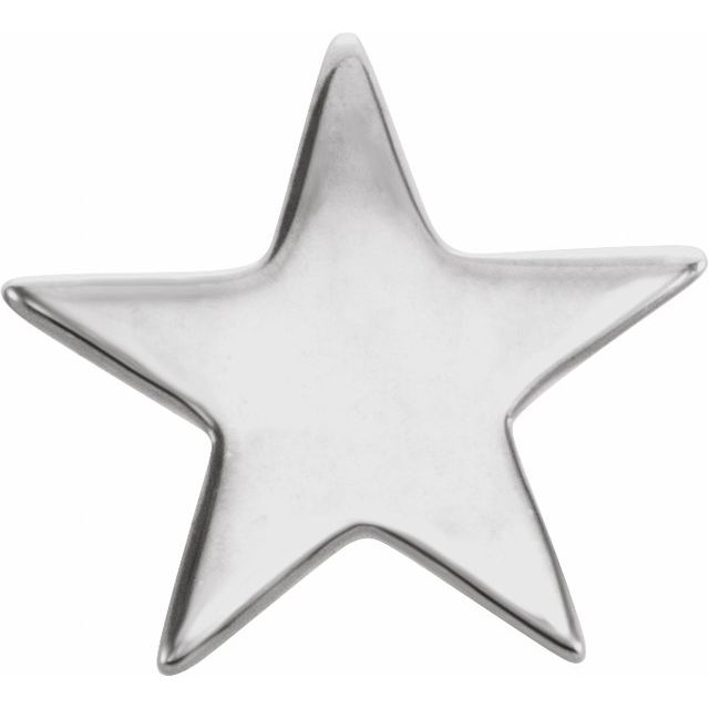 14k-white--star-friction-post-earring