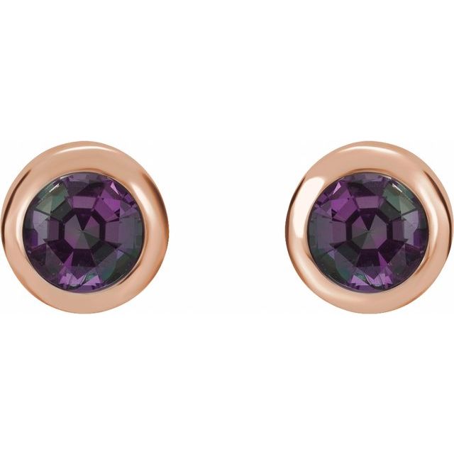 14k-rose-gold-lab-grown-alexandrite-bezel-set-earrings