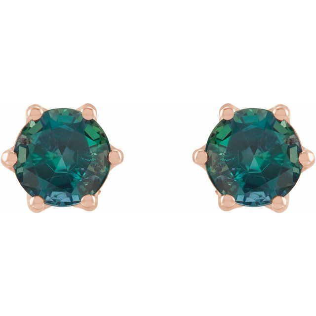 14k-rose--lab-grown-alexandrite-&-.03-ctw-natural-diamond-crown-earrings