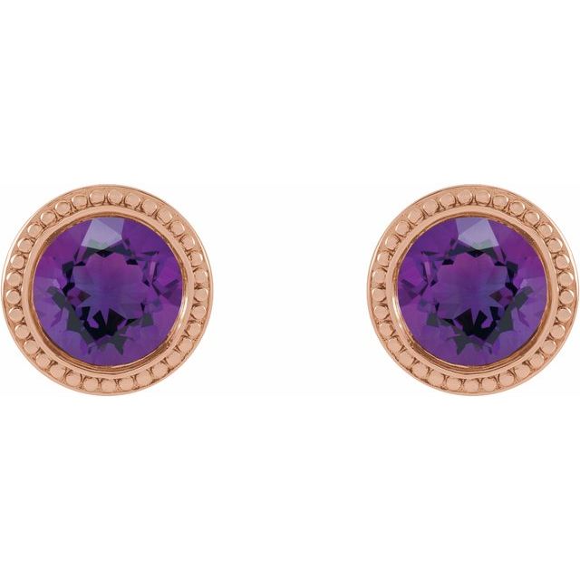 14K Yellow Gold|Natural Blue Zircon|3 mm