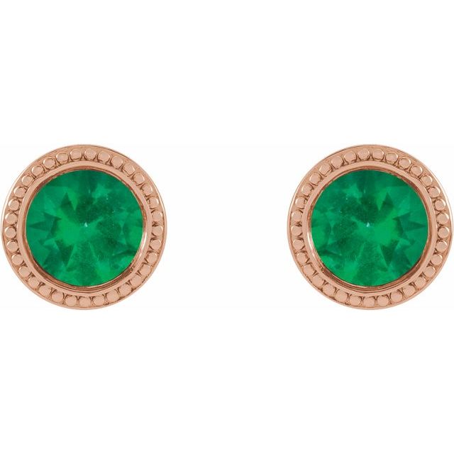 14K Yellow Gold|Natural Blue Zircon|3 mm