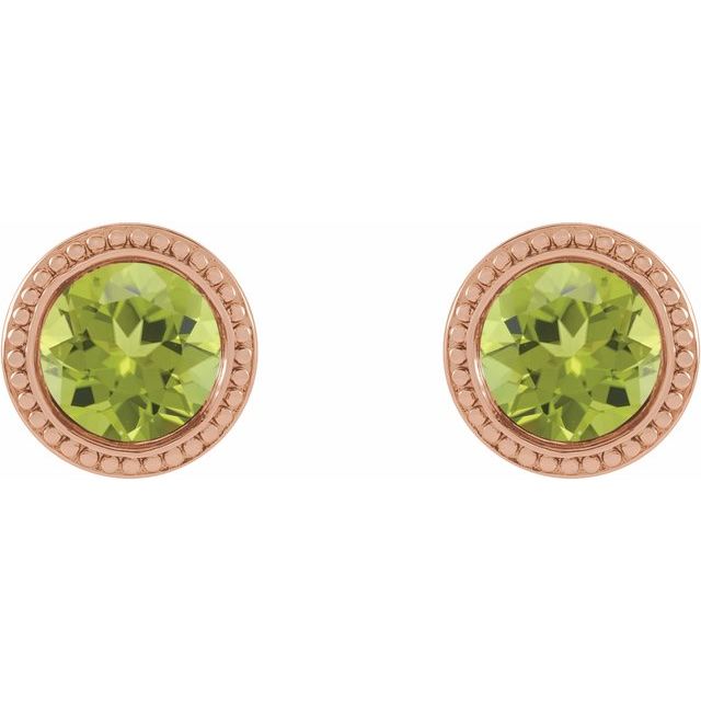 14K Yellow Gold|Natural Blue Zircon|3 mm
