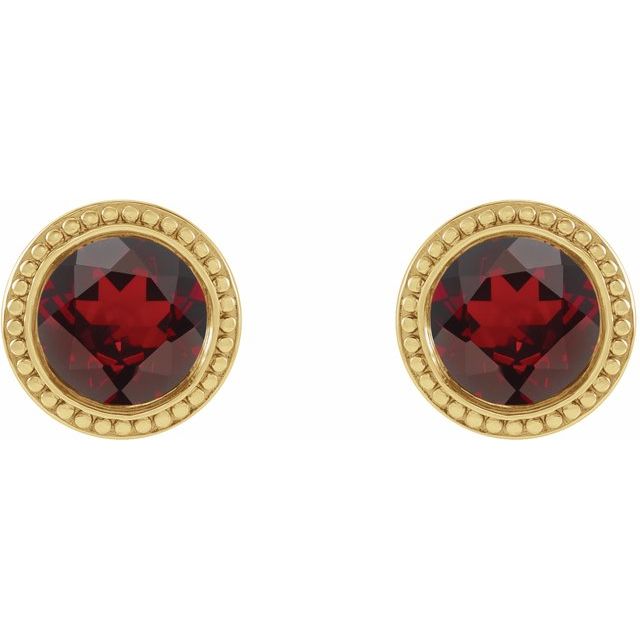 14K Yellow Gold|Natural Blue Zircon|3 mm