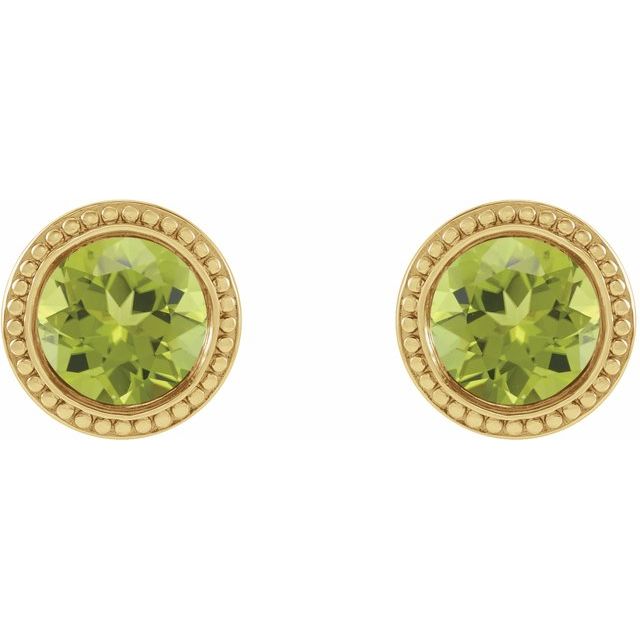 14K Yellow Gold|Natural Blue Zircon|3 mm