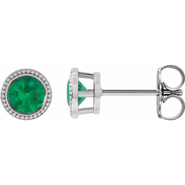 14K Yellow Gold|Natural Blue Zircon|3 mm