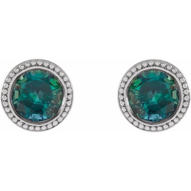 14K Yellow Gold|Natural Blue Zircon|3 mm