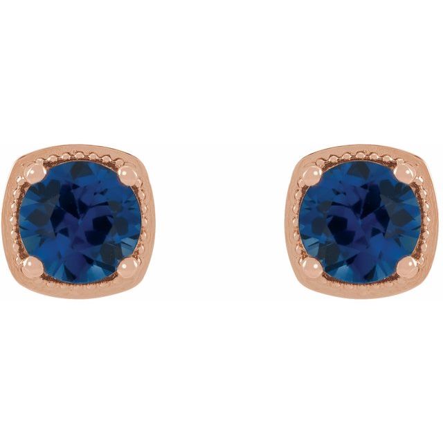 14k-rose--lab-grown-blue-sapphire-earrings
