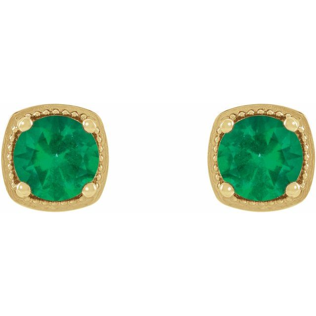 Sterling Silver|Natural Peridot|6 mm