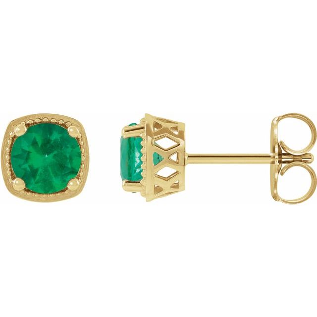 Sterling Silver|Natural Peridot|6 mm