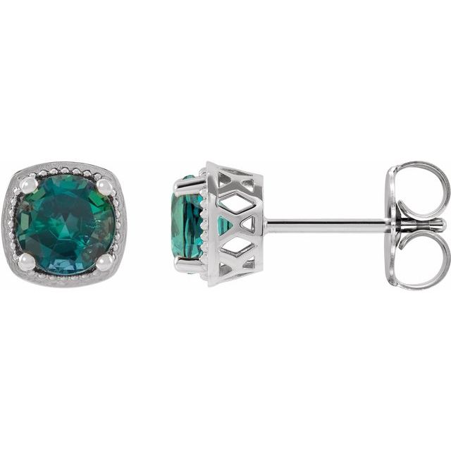 Sterling Silver|Natural Peridot|6 mm