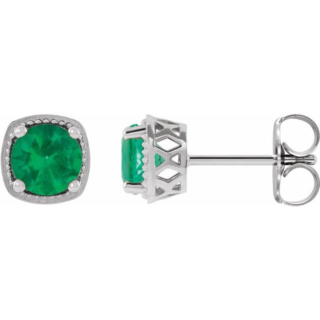 Sterling Silver|Natural Peridot|6 mm
