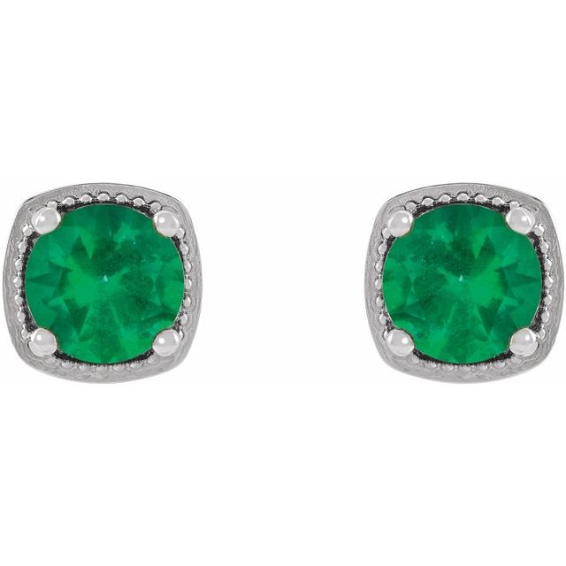 Sterling Silver|Natural Peridot|6 mm