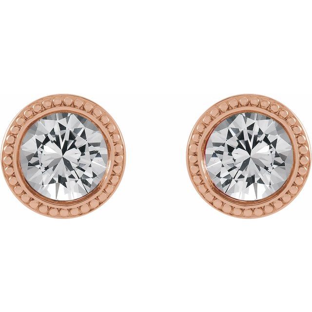 14K Yellow Gold|Natural Blue Zircon|3 mm