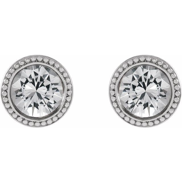 14K Yellow Gold|Natural Blue Zircon|3 mm