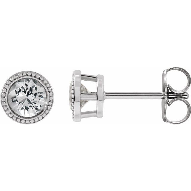 14K Yellow Gold|Natural Blue Zircon|3 mm