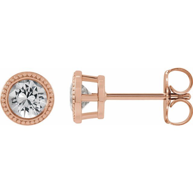 14K Yellow Gold|Natural Blue Zircon|3 mm