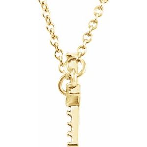 0.07 ct Diamond Sideways Cross Necklace