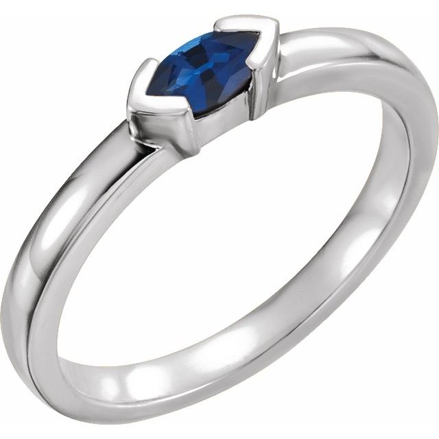 14k-white-lab-grown-blue-sapphire-family-stackable-ring