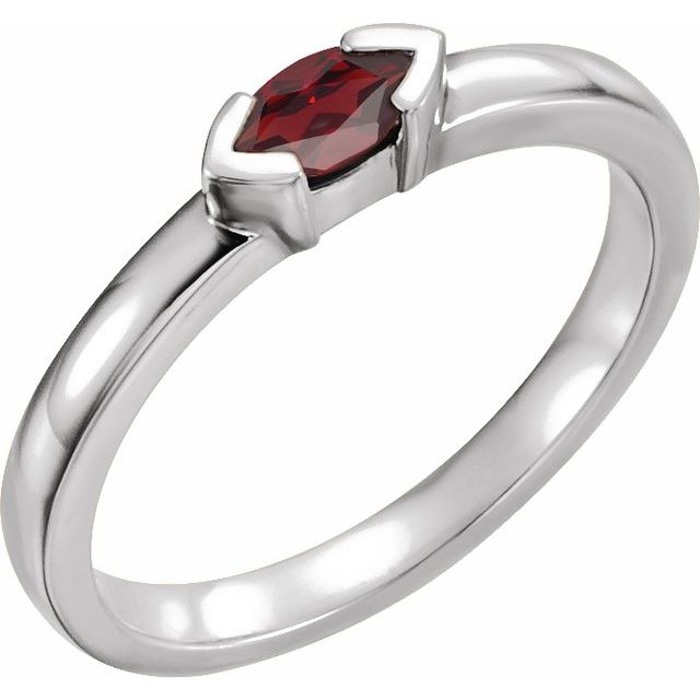 14k-white-natural-mozambique-garnet-family-stackable-ring