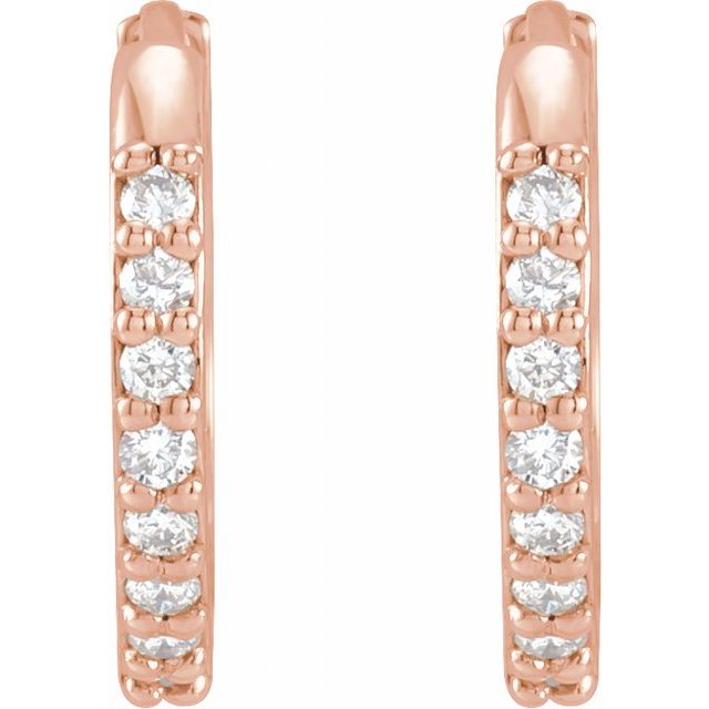14k-rose-1/8-ctw-natural-diamond-hinged--hoop-earrings