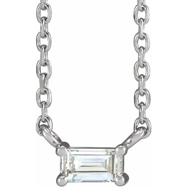 14k-white-.07-ct-natural-diamond-solitaire-16"-necklace
