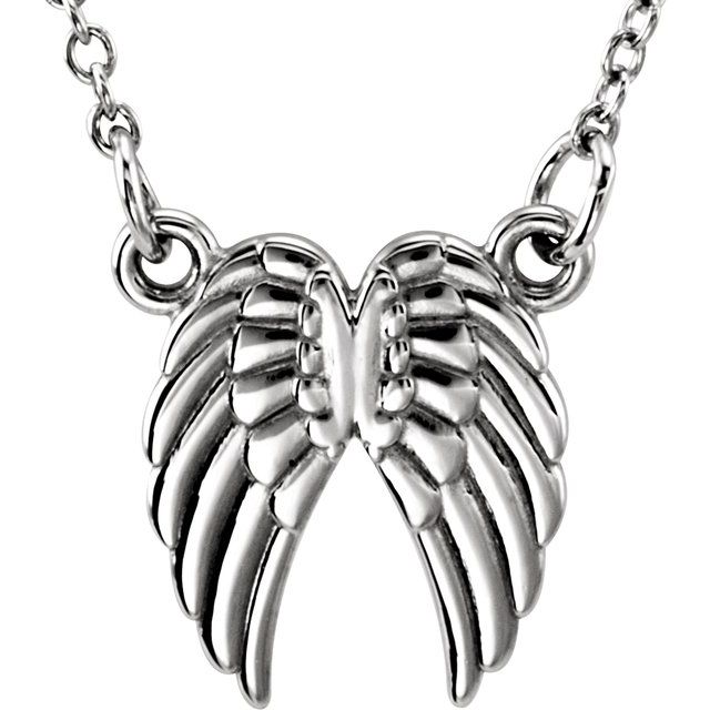 sterling-silver-tiny-posh®-angel-wings-16-18"-necklace