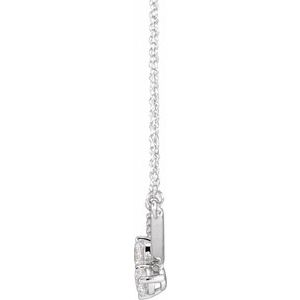 5/8 ct Lab-Grown Diamond Two-Stone Necklace