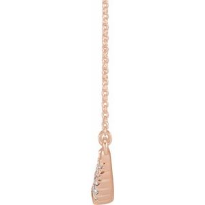 3/4 ct Lab-Grown Diamond French-Set Bar Necklace
