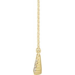 3/4 ct Lab-Grown Diamond French-Set Bar Necklace