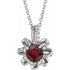 sterling-silver-natural-mozambique-garnet-&-.07-ctw-natural-diamond-halo-style-16-18"-necklace