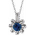 sterling-silver-lab-grown-blue-sapphire-&-.07-ctw-natural-diamond-halo-style-16-18"-necklace