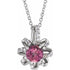 sterling-silver-natural-pink-tourmaline-&-.07-ctw-natural-diamond-halo-style-16-18"-necklace
