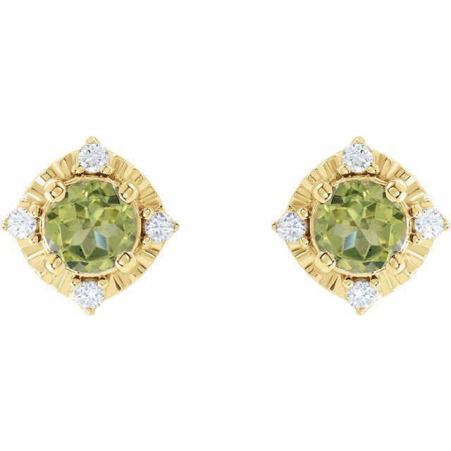 14k-yellow-natural-peridot-&-.08-ctw-natural-diamond-halo-style-earrings