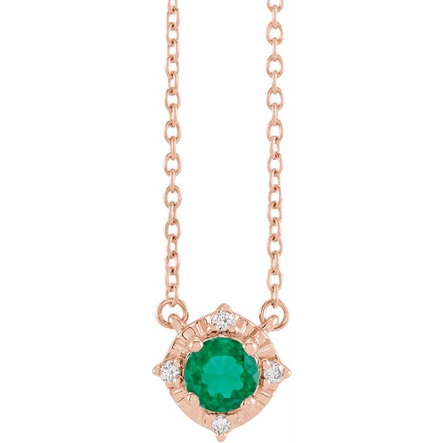 14k-rose-gold-lab-grown-emerald-18-in