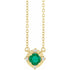 14k-yellow-lab-grown-emerald-&-.04-ctw-natural-diamond-halo-style-18"-necklace